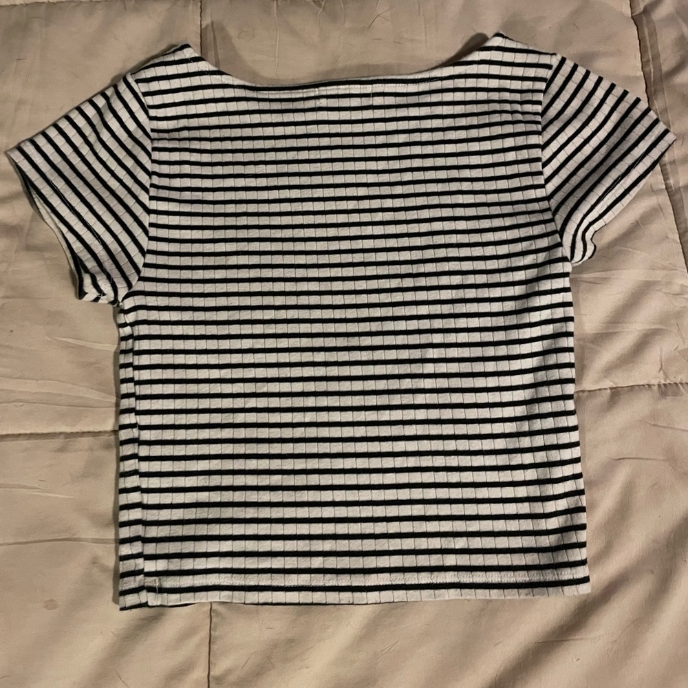 Forever 21 Striped Crop Top